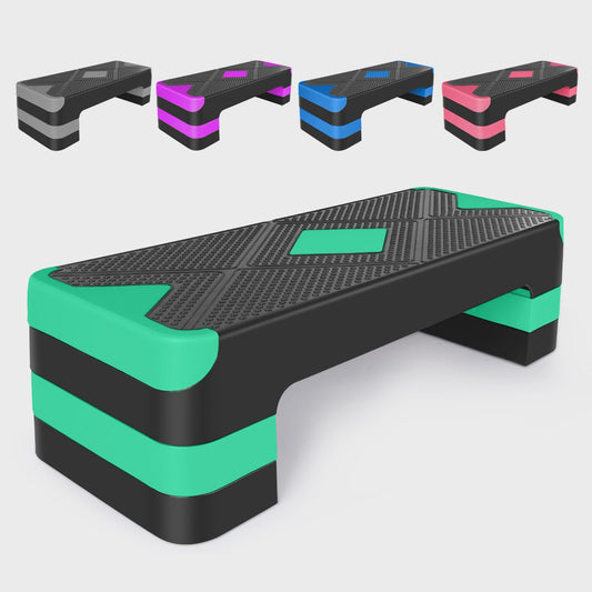 Aerobic Step Platform - Fitness Stepper voor Workout & Training - 68.5cm - 250kg Belastbaar