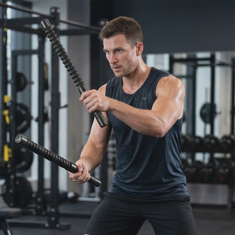 2x Fitness Staven 52cm - Ergonomisch & Anti-slip voor Core Krachttraining