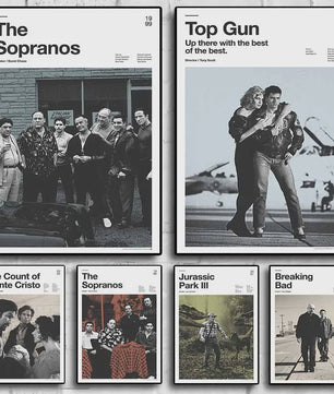 Moderne Canvas Poster: Iconische Films & Series voor Wanddecoratie