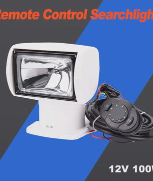 12V 100W Marine Afstandsbedienbare Spotlight - 2500LM Krachtig Zoeklicht voor Boot, Jacht, Auto