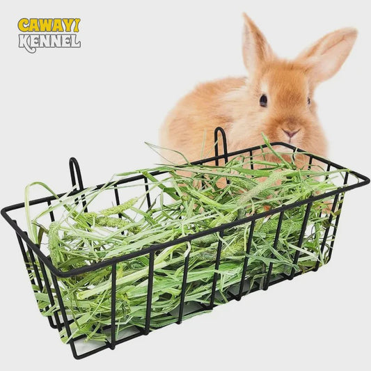 Konijnen Hooimandje met Haken - Gras- en Voerdispenser voor Kooi