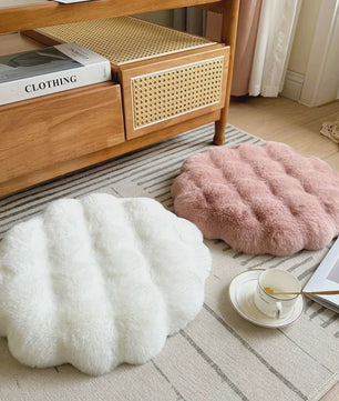 Luxe Pluche Zitkussen met Memory Foam - Rond, Zacht & Comfortabel