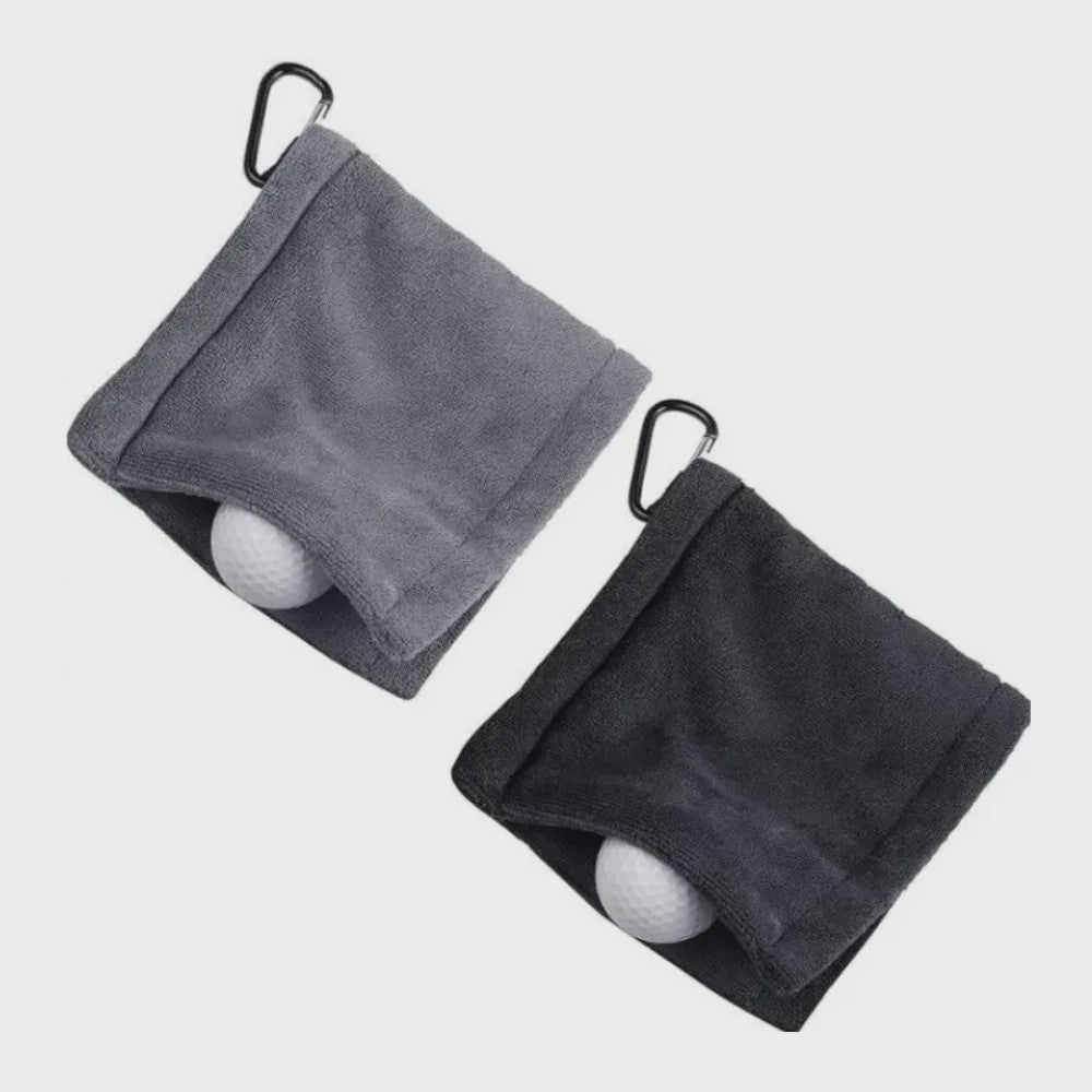 Golf Handdoek 14x14cm met Karabijnhaak - Hoge Waterabsorptie & Zweetbestendig