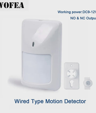 Wofea Bedrade PIR Bewegingsmelder met NO/NC Output - 12V