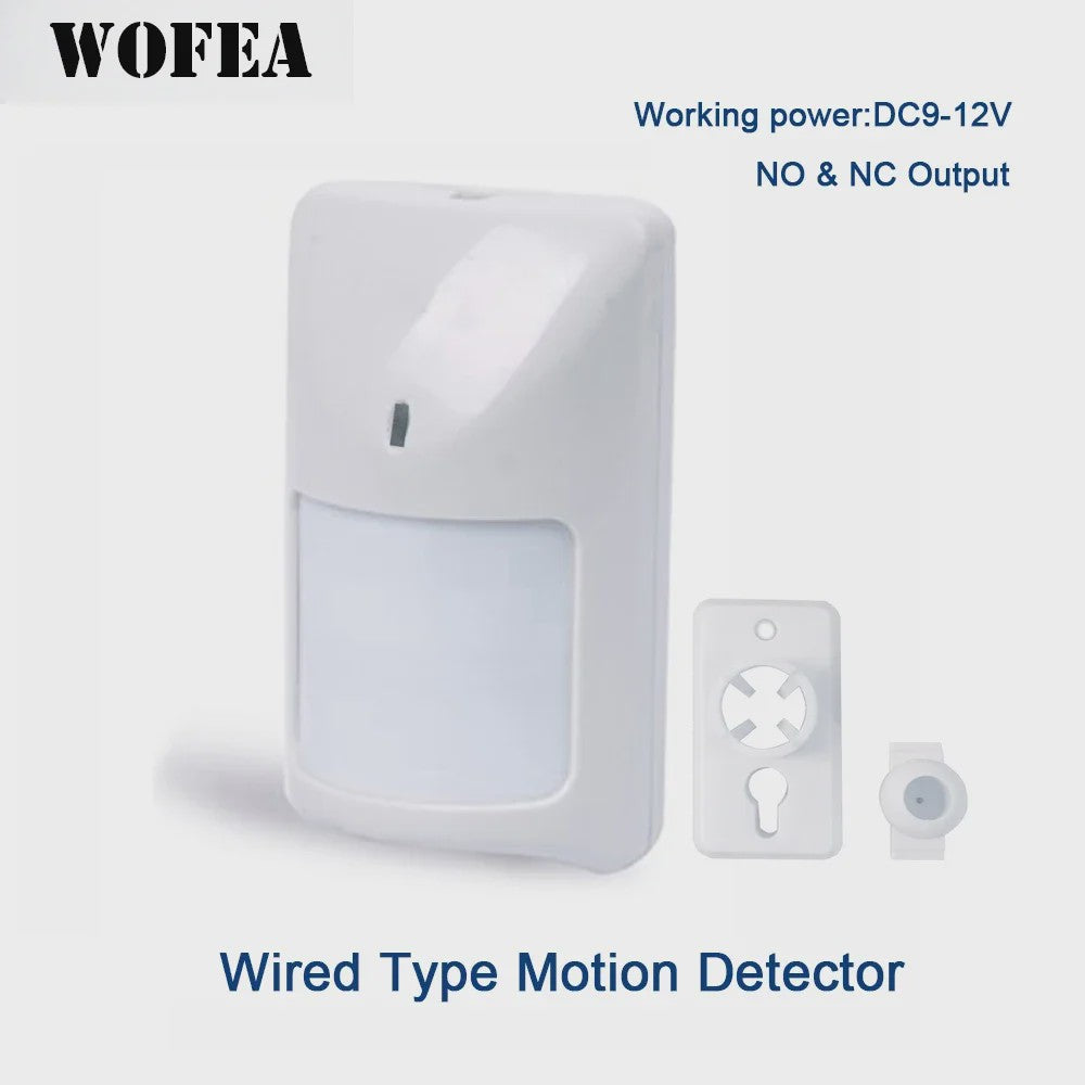 Wofea Bedrade PIR Bewegingsmelder met NO/NC Output - 12V