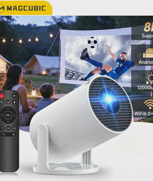 Magcubic HY300 Pro+ Mini Beamer: 8K Ondersteuning, Wifi6, Android, Draagbaar Home Theater