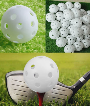 10x Oefen Golfballen - Lichtgewicht Plastic Trainingsballen voor Driving Range & Swing Oefening