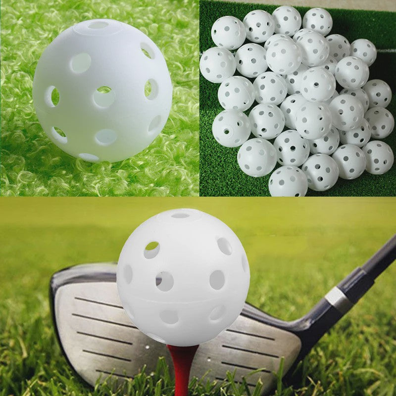 10x Oefen Golfballen - Lichtgewicht Plastic Trainingsballen voor Driving Range & Swing Oefening