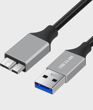 USB 3.0 Micro B Kabel voor Externe Harde Schijven en SSD's - 5Gbps Data & 3A Snelladen