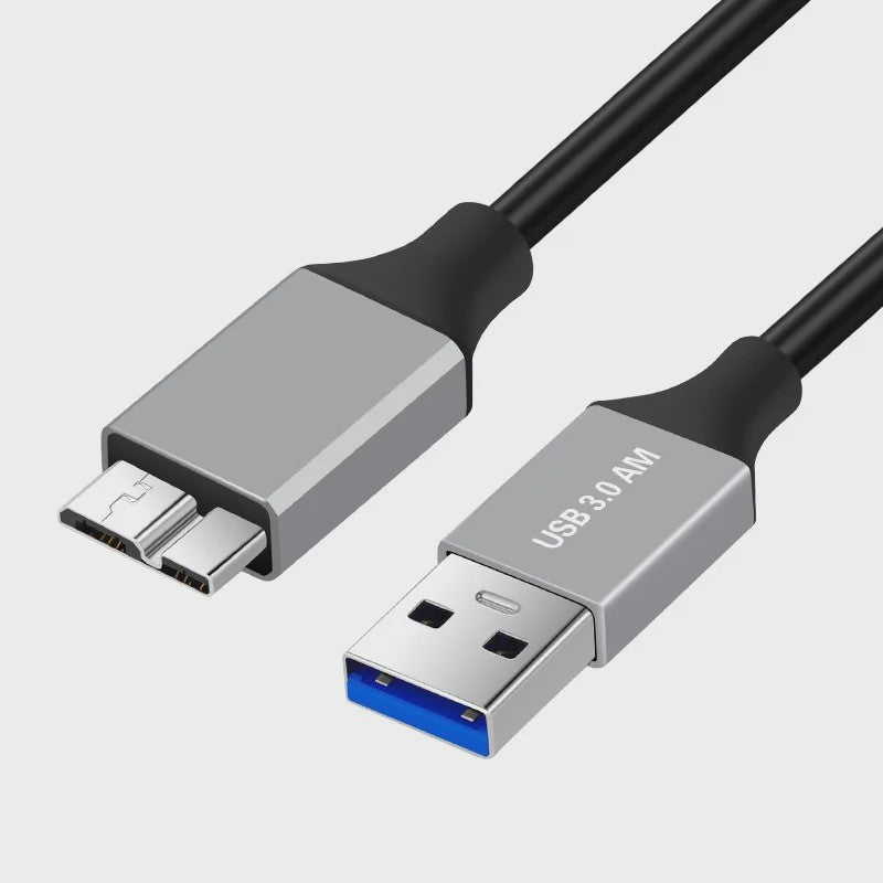 USB 3.0 Micro B Kabel voor Externe Harde Schijven en SSD's - 5Gbps Data & 3A Snelladen