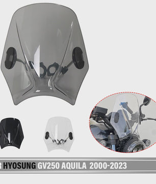 Custom Retro Windshield voor Hyosung GV250 Aquila & ST700i - Compacte Sport Winddeflector