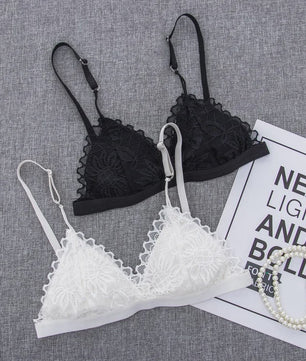 Dames Kanten Bralette Zonder Beugel - Sexy & Comfortabel met Bloemendessin