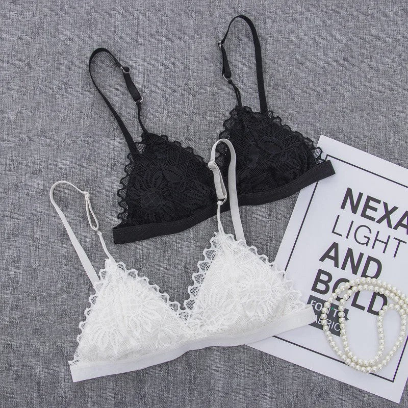 Dames Kanten Bralette Zonder Beugel - Sexy & Comfortabel met Bloemendessin