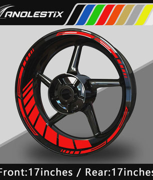Reflecterende Motor Velgstickers - 17 Inch Velgtape voor Yamaha, Honda, Kawasaki, Suzuki, BMW, KTM