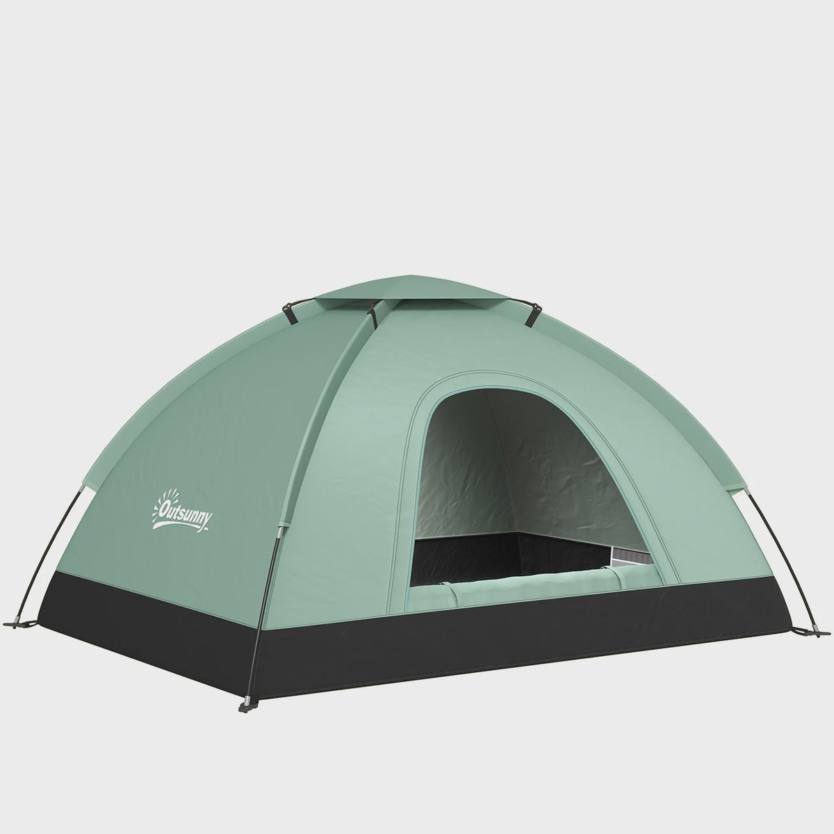 Outsunny 2-Persoons Koepeltent - Camouflage, Lichtgewicht & Ventilerend