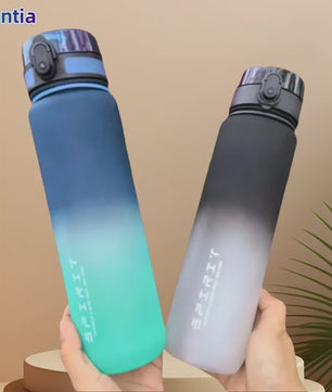 Grote Sport Waterfles (500ML/1000ML) - Lekvrij & Motiverend voor Gym & Outdoor