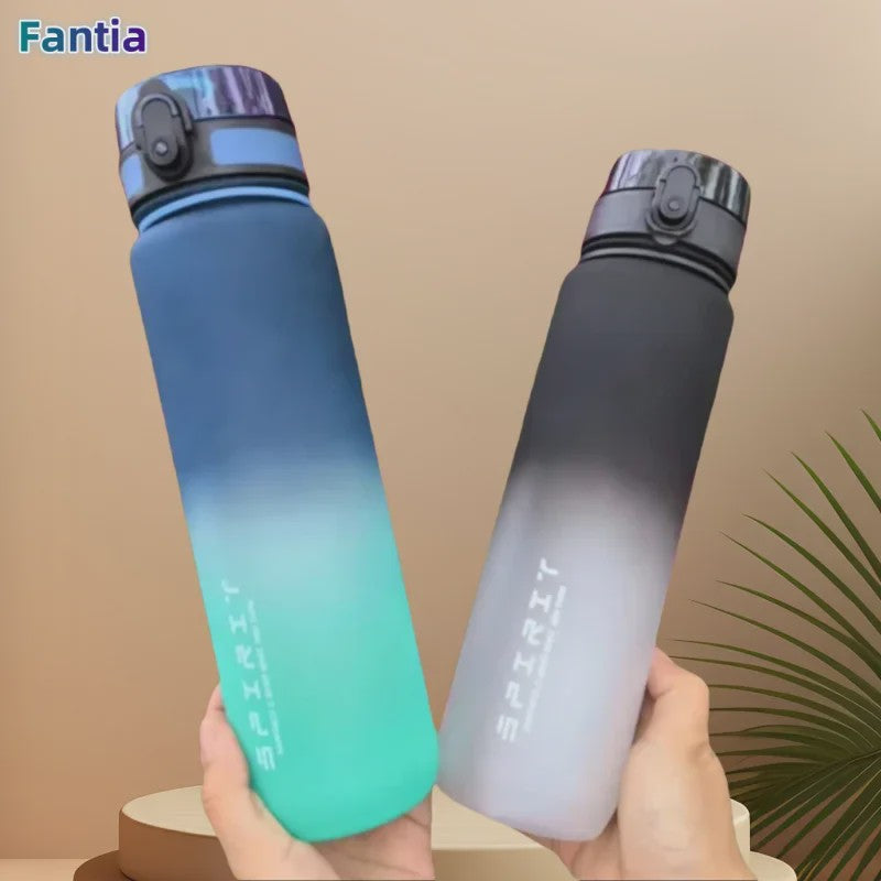 Grote Sport Waterfles (500ML/1000ML) - Lekvrij & Motiverend voor Gym & Outdoor