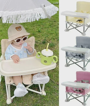 Draagbare Baby Eetkamerstoel - Opvouwbaar, Lichtgewicht Aluminium met Veiligheidsgordel