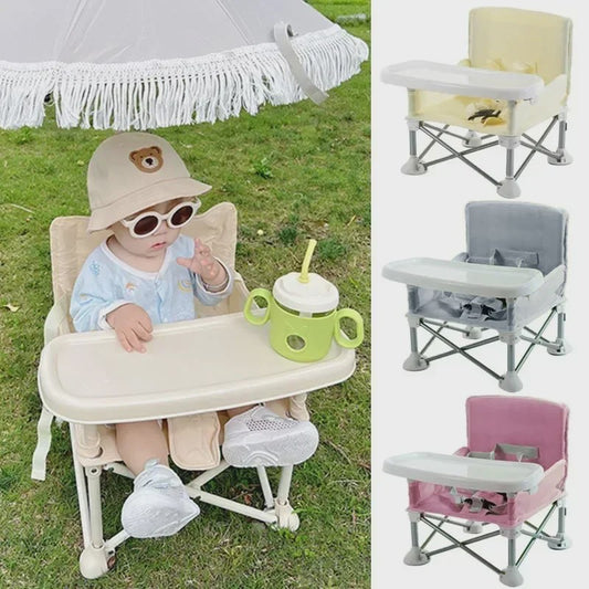 Draagbare Baby Eetkamerstoel - Opvouwbaar, Lichtgewicht Aluminium met Veiligheidsgordel
