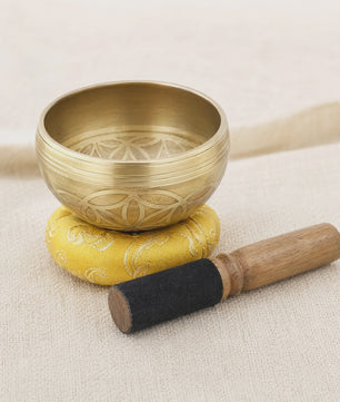 Tibetaanse Zangleschaal 'Flower of Life' - Meditatie, Yoga & Stressverlichting