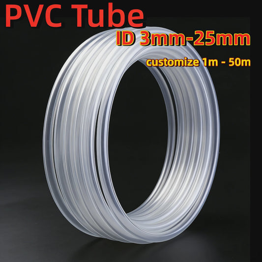 Transparante PVC Slang - Waterpomp Buizen - Diverse Diameters & Lengtes tot 100M