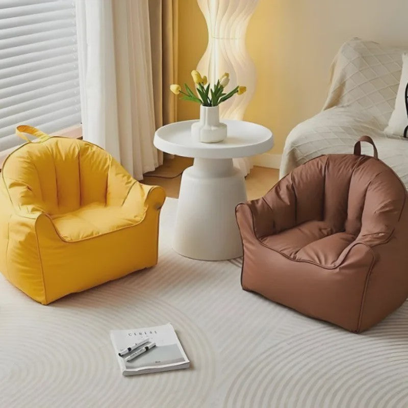 Kinder Pompoen Fauteuil Zitzak - Wasbare Hoes, Krasbestendig & Comfortabel