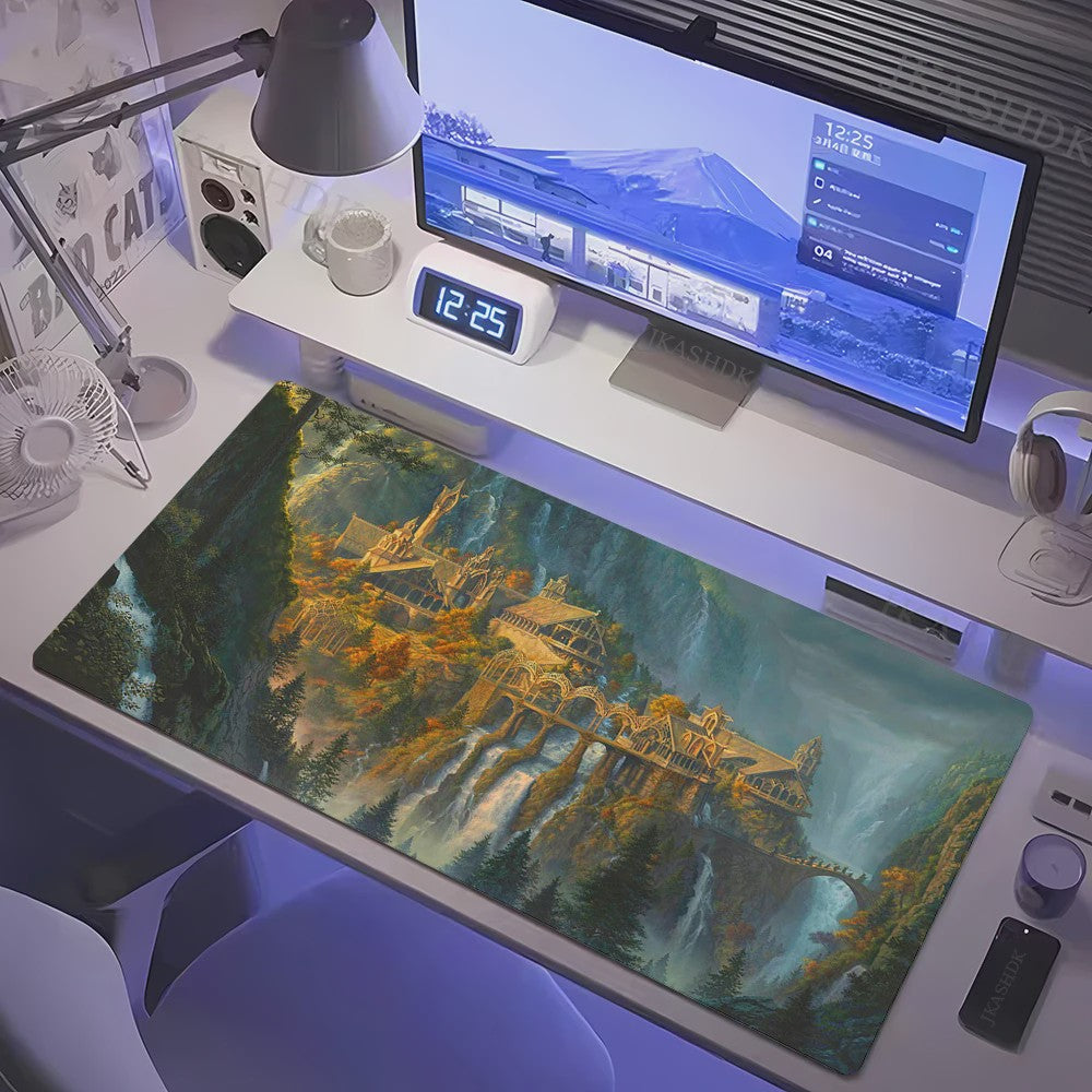 Grote Gaming Muismat XL - Lotrs Film Thema Deskmat voor PC & Bureau