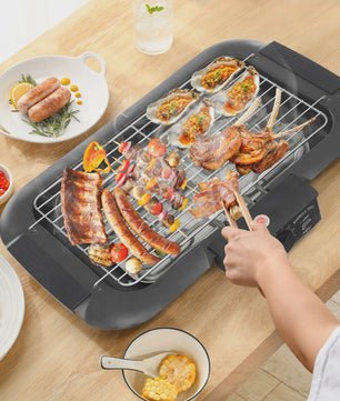 Elektrische Tafelgrill 2000W met 6 Temperatuurstanden - Perfect voor Binnen & Buiten