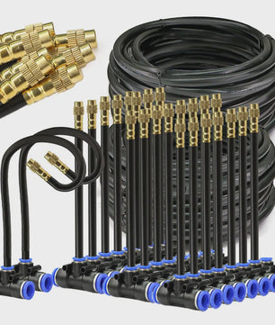 Verstelbare Nevelsproeier Kit met 8mm PE Slang en Zelfaanzuigende Pomp voor Tuin