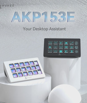 AJAZZ AKP153 Programmeerbare Macro Console met Visueel LCD Scherm voor Gaming, Kantoor, Streaming en Videobewerking