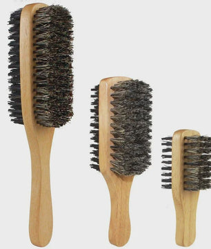 Herborst Borstel voor Mannen - Natuurlijke Houten Golfborstel voor Haar & Baard Styling
