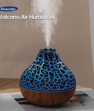 Volcano Luchtbevochtiger 300ml met Kleurrijk Nachtlampje - USB Desktop Vernevelaar