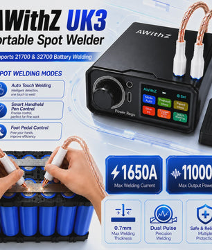 Awithz UK3 Draagbare Batterij Spot Lasapparaat - 10000mAh DIY Lithium Batterij Pack Lasgereedschap