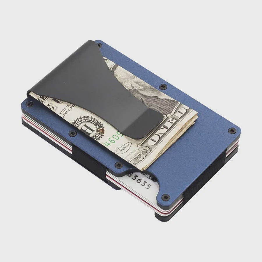 Minimalistische RFID Portemonnee - Slanke Kaarthouder met Geldclip