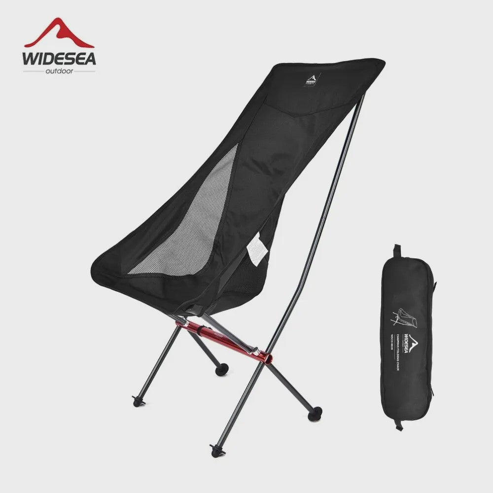 Widesea Opvouwbare Campingstoel - Lichtgewicht en Comfortabel voor Reizen, Vissen en Strand