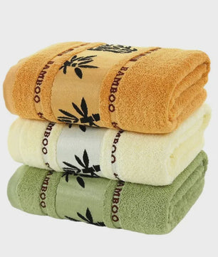 Luxe Bamboe Vezel Handdoeken Set - Zacht, Absorberend & Stijlvol