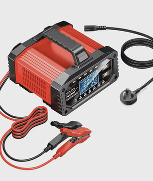 Slimme Acculader 12V 15A / 24V 5A voor Auto, Motor, Gel, AGM, LiFePO4 Batterijen