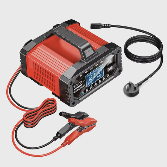 Slimme Acculader 12V 15A / 24V 5A voor Auto, Motor, Gel, AGM, LiFePO4 Batterijen