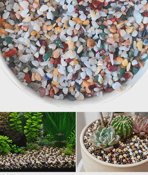 Kleurrijk Aquarium Grind & Bodemzand (200g-800g) - Decoratieve Rivierstenen voor Vistank & Thuisdecoratie