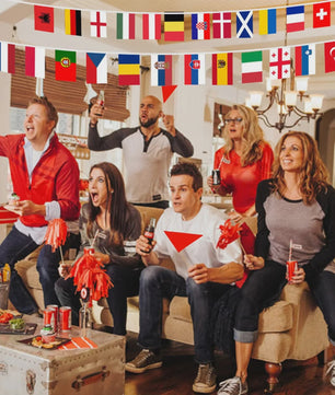 Vlaggenlijn Europa 2026 - Diverse Nationale Vlaggen voor Feestelijke Decoratie