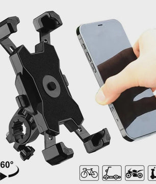 Universele Fiets & Motor Telefoonhouder - 360° Draaibaar, Schokbestendig