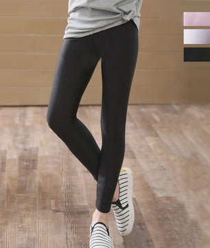 2-14 Years Girls Skinny Long Pants Shiny Black White Pink Children Bottoms Leggings Kids Elastic Trousers All-matches Leggings