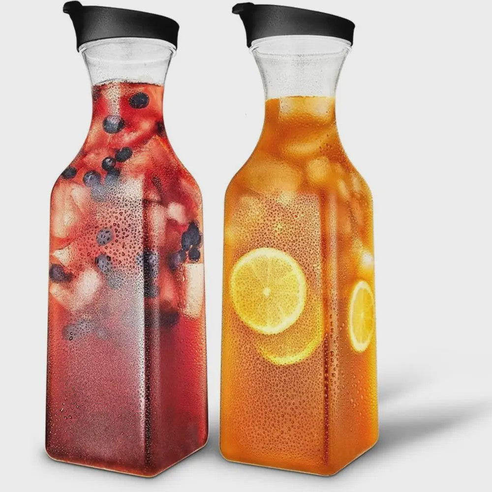 Grote Vierkante Sapkan 1000ML met Deksel - Ideaal voor de Koelkast