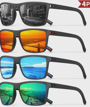 Designer Polarized Zonnebrillen Set voor Heren & Dames | UV400 Bescherming | Ideaal voor Buitenactiviteiten