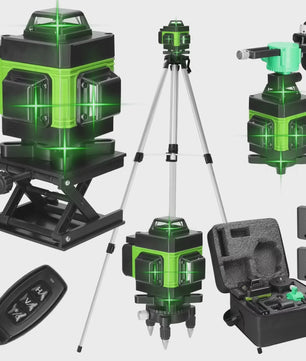 Professionele Laser Waterpas: 8/12/16 Lijnen Groen Laser met Statief & Zelfnivellerend