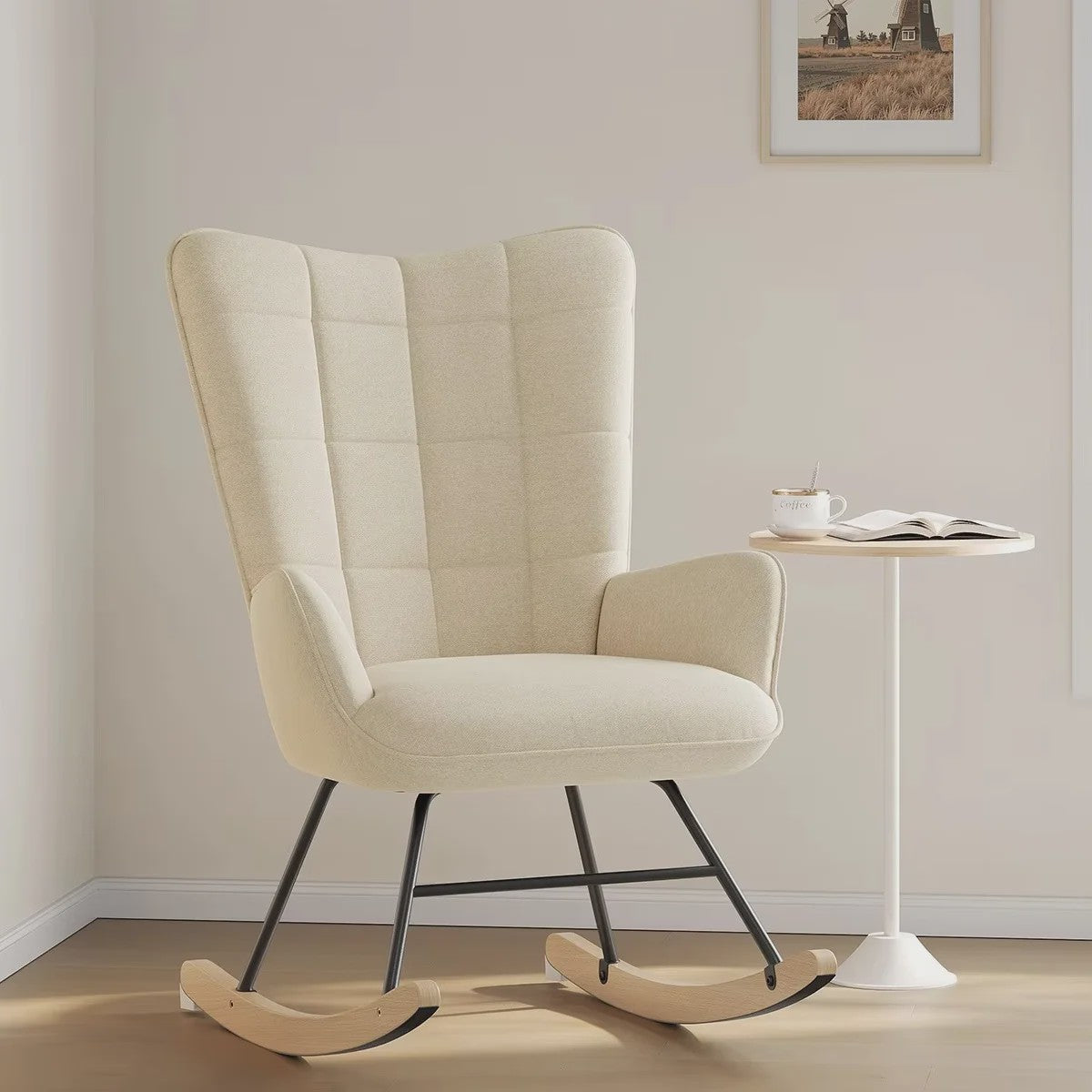 Comfortabele Schommelstoel met Zachte Zitting - Ergonomisch en Stijlvol voor Woonkamer of Slaapkamer
