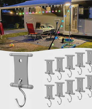 Set S-Haken voor Camping Luifel, Caravan & Camper - Handige Ophanghaken