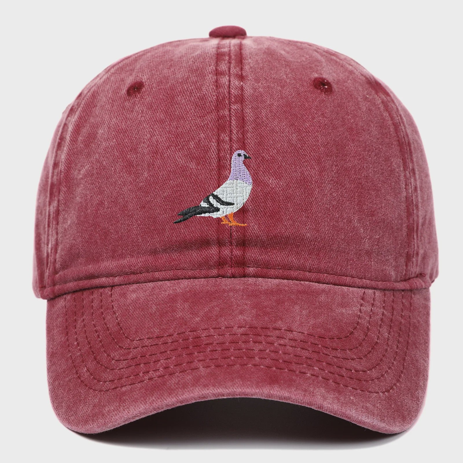 Baseballpet met Duivenborduring - Casual Mode voor Alle Seizoenen