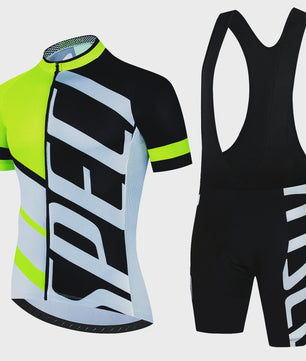 Professionele Fietskleding Set Heren - Zomer MTB Shirt & Bib Shorts