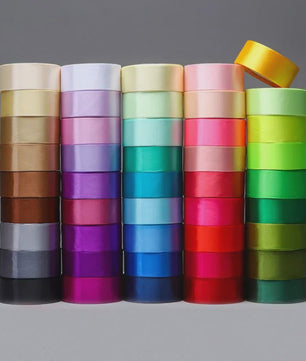 Satijnen Lint - 34 Kleuren & Diverse Breedtes (6-50mm) - Perfect voor Knutselen & Decoratie